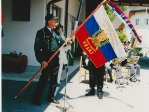 Razvitje prapora in predaja praporščaku